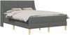 vidaXL Bettgestell mit Matratze mit Kopfteil Polyester 3414735 Bild 2