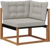 vidaXL Outdoor-Sofagarnitur mit Kissen 6 pcs Natürlich und Hellgrau 3369514 Bild 4