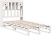 vidaXL Massivholzbett mit Regal ohne Matratze Weiß 90x190 cm Kiefer 3323978 Bild 3