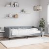 vidaXL Tagesbett mit Matratze Hellgrau 90x200 cm Stoff 3197408 Bild 1