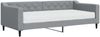 vidaXL Tagesbett mit Matratze Hellgrau 90x200 cm Stoff 3197408 Bild 2