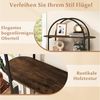 KOMFOTTEU Bücherregal, 4-stöckiges Standregal Aufbewahrungsregal mit Bogen Bild 4