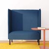 vidaXL Hoher Rücken Sofa 101cm Blau Stoff 42010840 Bild 3
