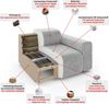 LeGer Home by Lena Gercke Big-Sofa YANI, Designersofa, organische Form, Maße B/T/H: 240/64/81 cm, mit Wellenunterfederung, auch in Bouclé, passend zur Serie Bild 4