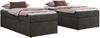 Boxspringbett 90x200 Polsterbett ZERO 90 Einzelbett ohne Kopfteil, inkl. Stauraum & Multipocket-Matratze, Hotelbett - Dunkelgrau Velvet - H4 - Topper T25 Bild 4