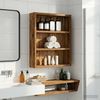 vidaXL Badezimmer-Wandschrank Altholz 40 x 10 x 50 cm Holzwerkstoff 889349 Bild 5