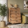 Kommode Amber Eiche Wotan 80 x 127.6 cm mit 5 Schubladen Vicco Bild 5