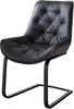Freischwinger Taimi-Flex Echt-Leder Schwarz Freischwinger flach Schwarz Bild 5