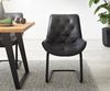 Freischwinger Taimi-Flex Echt-Leder Schwarz Freischwinger flach Schwarz Bild 2