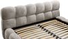 Polsterbett Bett AURELIA 140x200cm Komplettset in Stoff Aprodite Grau Bild 3