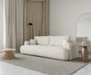 Selsey 'Ovo' 3-Sitzer Schlafsofa mit Bettkasten, Chenille-Bezug, creme, 250 cm ca. 92 x 250 x 110 cm Bild 3