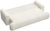 Selsey 'Ovo' 3-Sitzer Schlafsofa mit Bettkasten, Chenille-Bezug, creme, 250 cm ca. 92 x 250 x 110 cm Bild 4