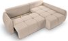 Ecksofa (B/H/T: 255x107x155 cm) in Beige Bild 3