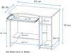 Computertisch, PC-Tisch buche, ca. 91 cm Bild 3