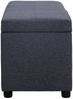 vidaXL Bank mit Staufach 116 cm Dunkelgrau Polyester 281318 Bild 3