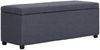 vidaXL Bank mit Staufach 116 cm Dunkelgrau Polyester 281318 Bild 4