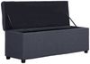 vidaXL Bank mit Staufach 116 cm Dunkelgrau Polyester 281318 Bild 5