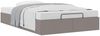 vidaXL Ottoman-Bett ohne Matratze Taupe 120x190 cm Stoff 3310865 Bild 5