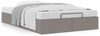 vidaXL Ottoman-Bett ohne Matratze Taupe 120x190 cm Stoff 3310865 Bild 4