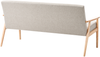 Sofa 3-Sitzer ESRUM Stoff Hellbraun Grau Bild 5