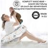 Amilian Stillkissen XXL 170 cm - Schwangerschaftskissen & Seitenschläferkissen mit Bezug, - Lagerungskissen - Nursing Pillow - Pregnancy Pillow, mit Füllung, Schlafkissen für Seitenlage - Körperkissen Bild 3