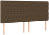 vidaXL Boxspringbett mit Matratze Dunkelbraun 180x200 cm Stoff, Härtegrad: H2 [3136856] Bild 5