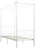 vidaXL Himmelbett-Gestell Weiß Metall 100x200 cm [284469] Bild 2