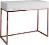AX LIVING Schminktisch Weiß Lortie 100 Schubladen kupferfarbe Gestell Bild 2