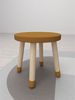 Kinderhocker Dots, Holz, Holzwerkstoff, Gelb, Holzfarben, 30 x 30 x 30 cm Bild 5