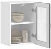 vidaXL Küchen-Hängeschrank mit Glastür Porto Schwarz 854008 Bild 5