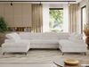 MKS Möbel 'Pablo U-Form' Wohnlandschaft mit Bettkasten, Beige, Cordstoff, T25 Topper Bild 3