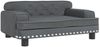 vidaXL Hundebett, Samt dunkelgrau, 30 x 45 x 70 cm Bild 2