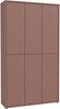 Schuhschrank >ALICE SPRINGS< 6 Türen, push to open, terrakottafarbig - 109,2x191,9x34,9cm (BxHxT) Bild 4