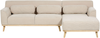 Ecksofa SIMOS Cord Helles Beige Linksseitig Bild 4