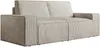Vente-unique - AMELIA Sofa SamtStoff Beige - B 95 cm x H 85 cm x L 210 cm Bild 2
