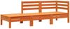 vidaXL Gartensofa 3-Sitzer Wachsbraun Massivholz Kiefer 838044 Bild 2
