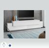 Dmora TV-Schrank Arold, niedriges Wohnzimmer-Sideboard, Fernsehständer-Basis, 100 % Made in Italy, 200 x 45 x 52 cm, glänzendes Weiß, Bild 4