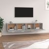 vidaXL Wandschränke 2 Stk. Betongrau 100x36,5x35 cm Holzwerkstoff 3115663 Bild 3