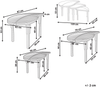 Couchtisch 3er Set PARALIA Rattan Naturfarben Bild 2