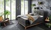 Boxspringbett Calais / Catania, Stoff, Schwarz, 142 x 116 x 209 cm Bild 2