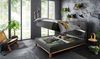 Boxspringbett Calais / Catania, Stoff, Schwarz, 142 x 116 x 209 cm Bild 3