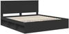 vidaXL Bettrahmen Schwarz 180 x 200 cm Massives Kiefernholz 3409319 Bild 4