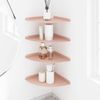 vidaXL Schwebendes Regal mit Regal 4 pcs Rosa 30 x 30 x 2 cm 8004113 Bild 4