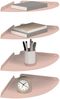 vidaXL Schwebendes Regal mit Regal 4 pcs Rosa 30 x 30 x 2 cm 8004113 Bild 3