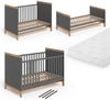 Babybett Malia Grau/Artisan 70x140 cm mit Matratze Vitalispa Bild 5