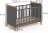 Babybett Malia Grau/Artisan 70x140 cm mit Matratze Vitalispa Bild 2