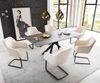Delife Freischwinger Greg-Flex, Taschenfederkern, Cord Beige, 56x59x86 cm Bild 4