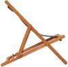 vidaXL Strandstühle 2 Stk. Klappbar Grau Stoff 3214493 Bild 5