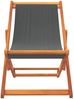 vidaXL Strandstühle 2 Stk. Klappbar Grau Stoff 3214493 Bild 4