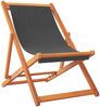 vidaXL Strandstühle 2 Stk. Klappbar Grau Stoff 3214493 Bild 3